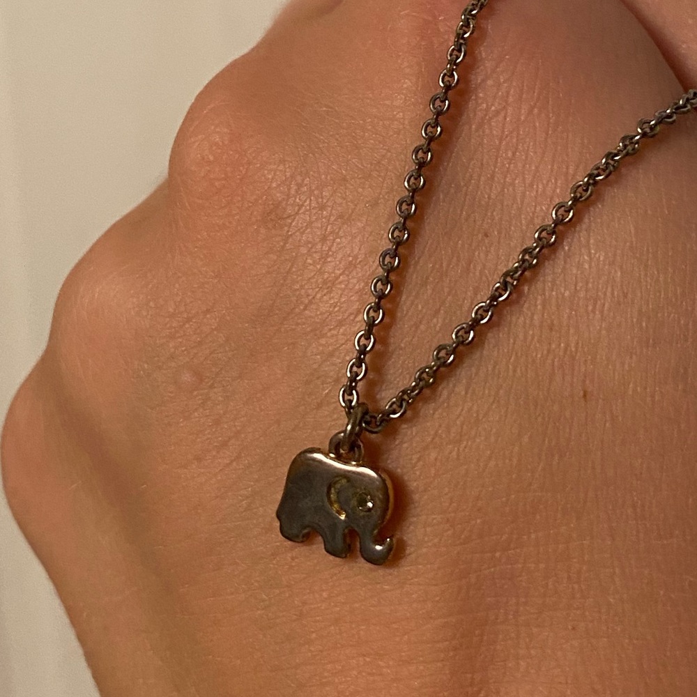 Dainty Gold Elephant Necklace